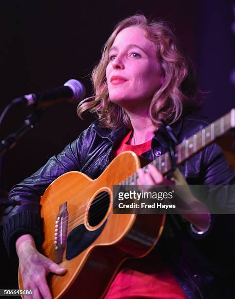 Tift Merritt performs onstage at Sundance ASCAP Music Cafe during the 2016 Sundance Film Festival on January 24, 2016 in Park City, Utah.