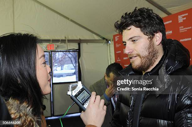 Actor Adam Pally attends the "Joshy" Premiere during the 2016 Sundance Film Festival at Library Center Theater on January 24, 2016 in Park City, Utah.