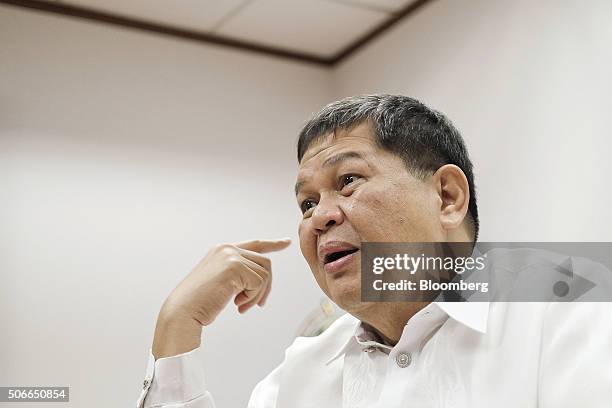 Nestor Espenilla, deputy governor of the Bangko Sentral ng Pilipinas, speaks during an interview in Manila, the Philippines, on Friday, Jan. 22,...