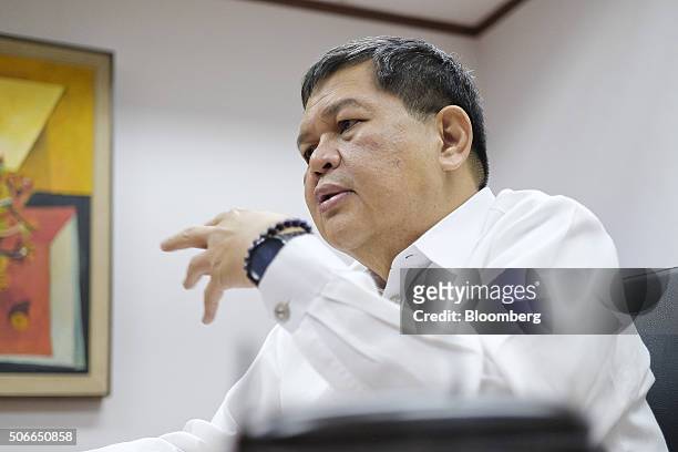 Nestor Espenilla, deputy governor of the Bangko Sentral ng Pilipinas, speaks during an interview in Manila, the Philippines, on Friday, Jan. 22,...