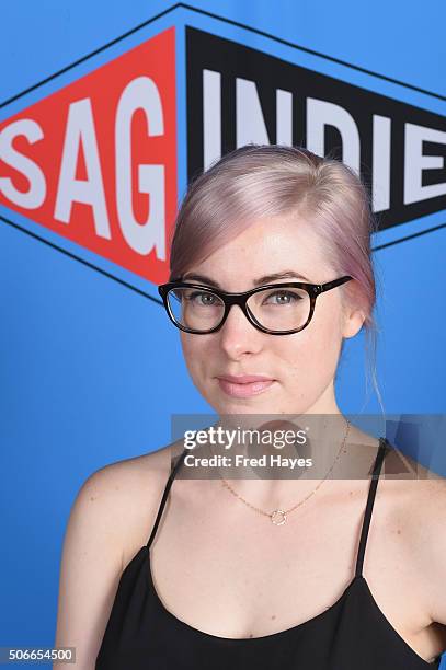 Eliza Hajek attends the SAG Indie Brunch at Cafe Terigo on January 24, 2016 in Park City, Utah.