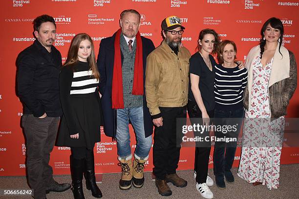 James Jordan, Sara Rodier, Jared Harris, James Le Gros, Kristen Stewart, Kelly Reichardt and Lily Gladstone attend the 'Certain Women' Premiere...