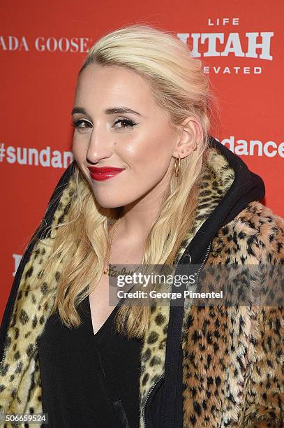 Actress Harley Quinn Smith attends the "Yoga Hosers" Premiere during the 2016 Sundance Film Festival at Library Center Theater on January 24, 2016 in...