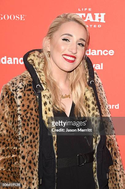 Actress Harley Quinn Smith attends the "Yoga Hosers" Premiere during the 2016 Sundance Film Festival at Library Center Theater on January 24, 2016 in...