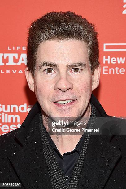 Actor Ralph Garman attends the "Yoga Hosers" Premiere during the 2016 Sundance Film Festival at Library Center Theater on January 24, 2016 in Park...