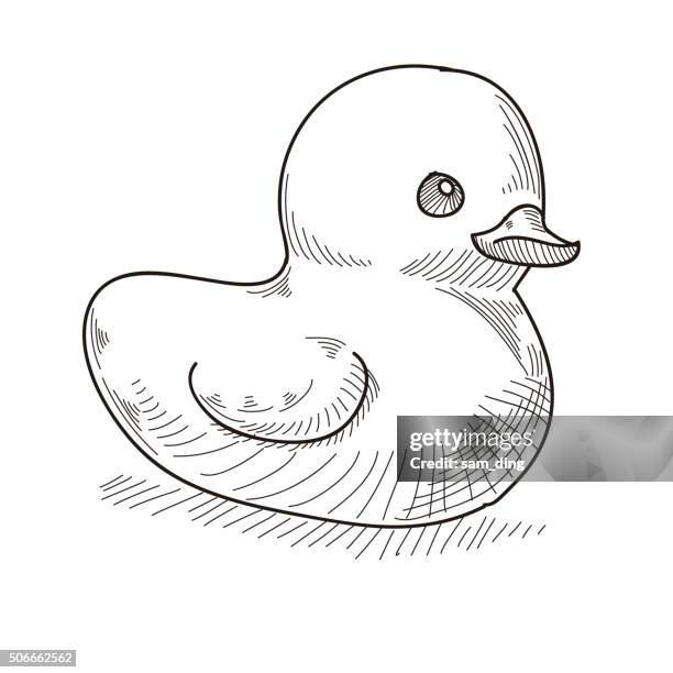 plastic duck - clear plastic stock illustrations