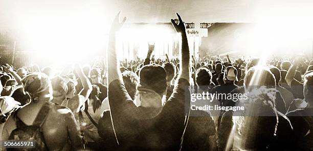 multidão de concerto de música e - popular music concert imagens e fotografias de stock