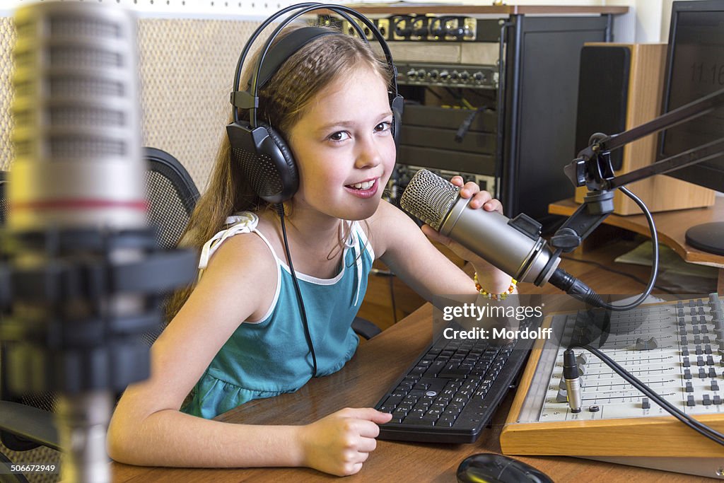 Radio DJ on air