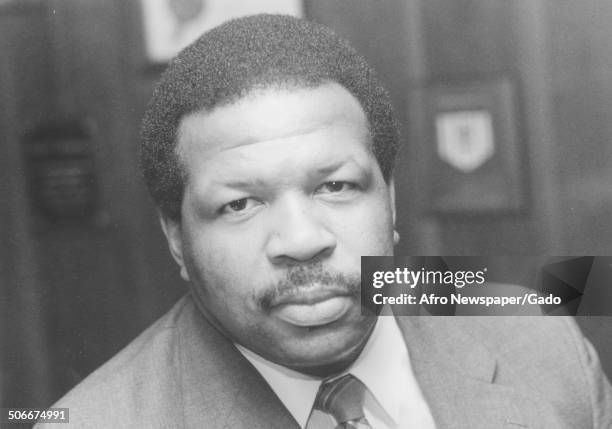 Portrait of politician and Maryland congressional representative Elijah Cummings, 1985.