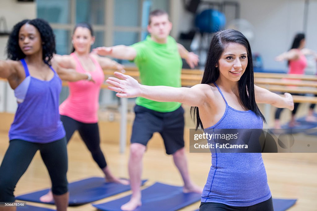 Taking a Yoga Class at the Gym