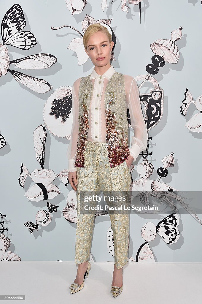 Schiaparelli : Front Row - Paris Fashion Week - Haute Couture Spirng Summer 2016