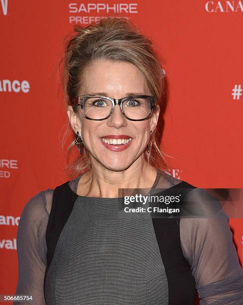 Actress Lauren Weedman attends the 'Joshy' Premiere during the 2016 Sundance Film Festival at Library Center Theater on January 24, 2016 in Park...