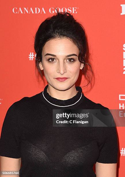 Actress Jenny Slate attends the 'Joshy' Premiere during the 2016 Sundance Film Festival at Library Center Theater on January 24, 2016 in Park City,...