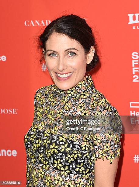 Actors Lisa Edelstein attends the 'Joshy' Premiere during the 2016 Sundance Film Festival at Library Center Theater on January 24, 2016 in Park City,...