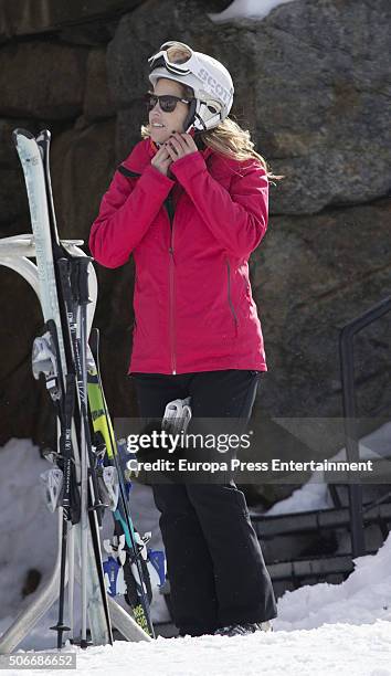 Cristina Valls-Taberner is seen on January 23, 2016 in Baqueira Beret, Spain.