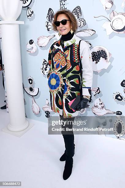 Naty Abascal attends the Schiaparelli Haute Couture Spring Summer 2016 show as part of Paris Fashion Week on January 25, 2016 in Paris, France.