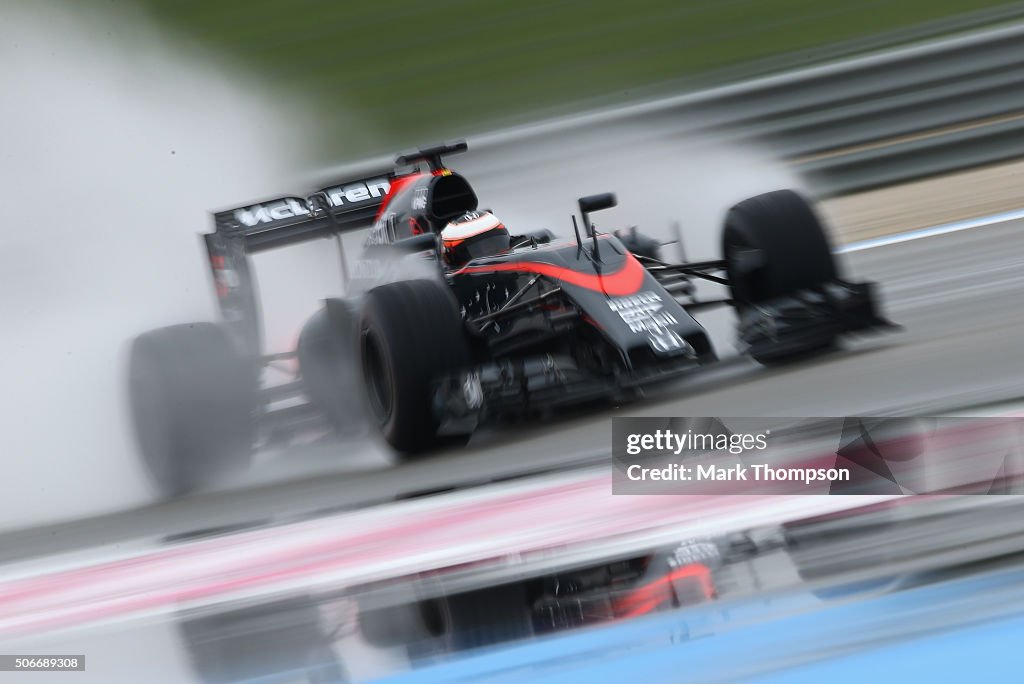 F1 Wet Weather Testing - Day One