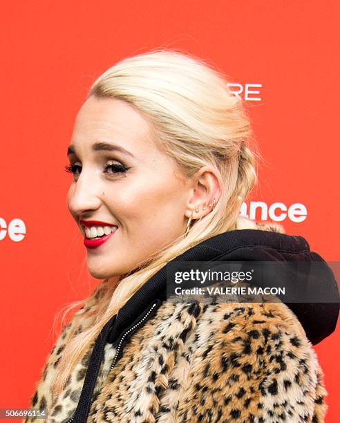 Actress Harley Quinn Smith attends Yoga Hosers Premiere at Sundance Film Festival in Park City, Utah, January 24, 2016. / AFP / Valerie MACON