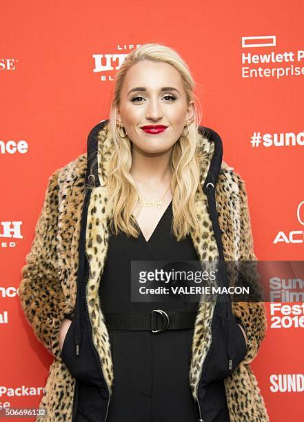 Actress Harley Quinn Smith attends Yoga Hosers Premiere at Sundance Film Festival in Park City, Utah, January 24, 2016. / AFP / Valerie MACON