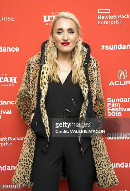 Actress Harley Quinn Smith attends Yoga Hosers Premiere at Sundance Film Festival in Park City, Utah, January 24, 2016. / AFP / Valerie MACON