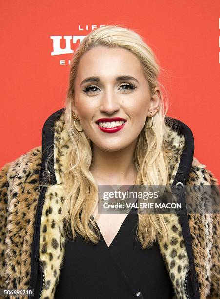 Actress Harley Quinn Smith attends Yoga Hosers Premiere at Sundance Film Festival in Park City, Utah, January 24, 2016. / AFP / Valerie MACON