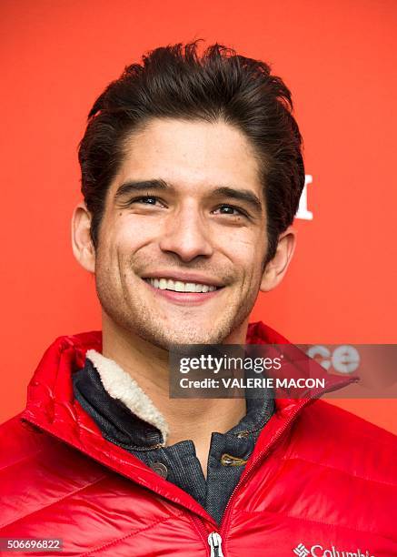 Actor Tyler Posey attends Yoga Hosers Premiere at Sundance Film Festival in Park City, Utah, January 24, 2016. / AFP / Valerie MACON