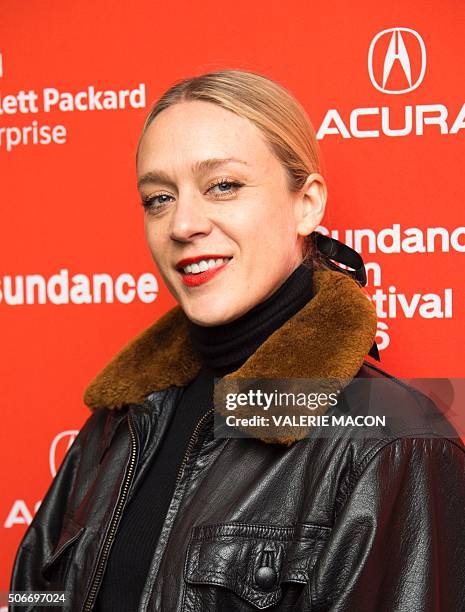 Actress Chloë Sevigny attends Yoga Hosers Premiere at Sundance Film Festival in Park City, Utah, January 24, 2016. / AFP / Valerie MACON