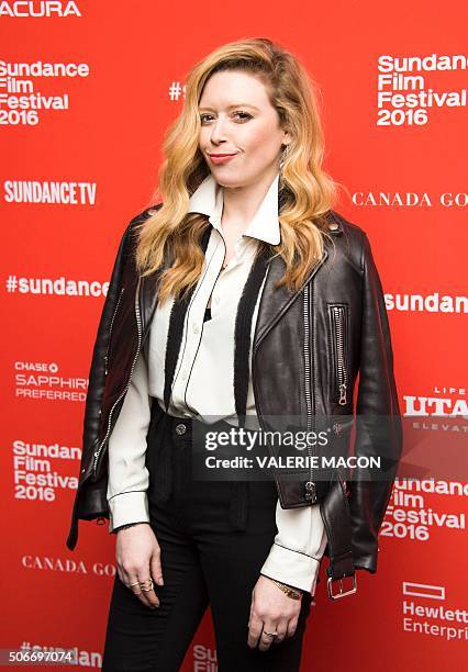 Actresses Natasha Lyonne attends Yoga Hosers Premiere at Sundance Film Festival in Park City, Utah, January 24, 2016. / AFP / Valerie MACON