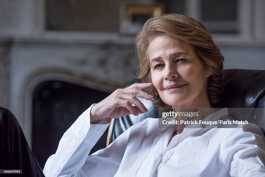 Charlotte Rampling, Paris Match Issue 3479, January 27, 2016