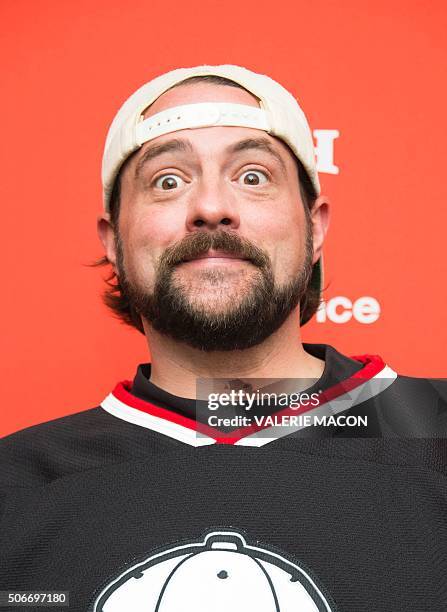 Director Kevin Smith attends Yoga Hosers Premiere at Sundance Film Festival in Park City, Utah, January 24, 2016. / AFP / Valerie MACON