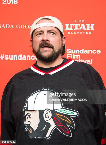 Director Kevin Smith attends Yoga Hosers Premiere at Sundance Film Festival in Park City, Utah, January 24, 2016. / AFP / Valerie MACON