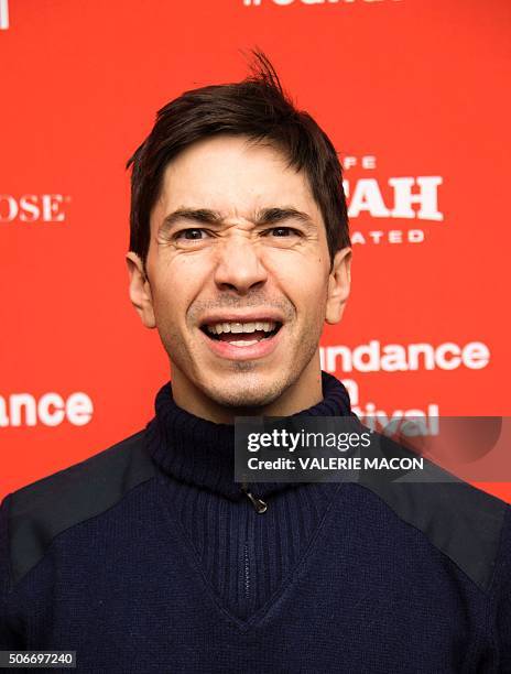 Actor Justin Long attends Yoga Hosers Premiere at Sundance Film Festival in Park City, Utah, January 24, 2016. / AFP / Valerie MACON