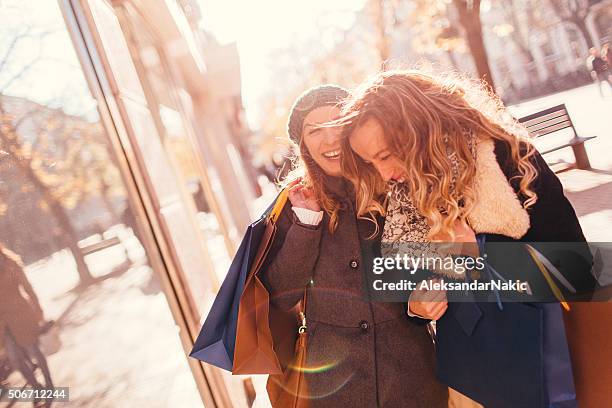 excitement after shopping - shopping friends family stock pictures, royalty-free photos & images