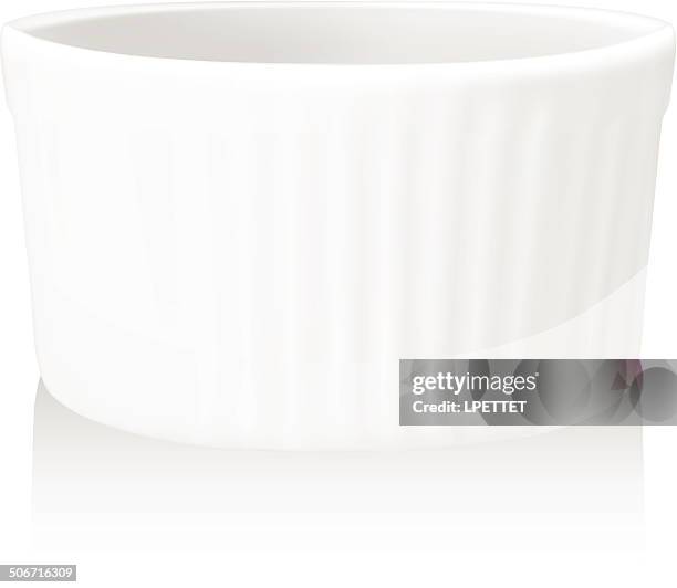 ramekin - vector - ramekin stock illustrations