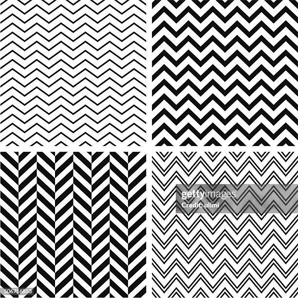 seamless pattern - zigzag stock illustrations