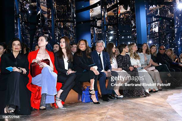 Bianca Jagger, Erin O'Connor, Liu Yifei, CEO Dior Sidney Toledano and his wife Katia, Olga Kurylenko, Noomi Rapace, Lady Kitty Spencer, Sai Bennett,...