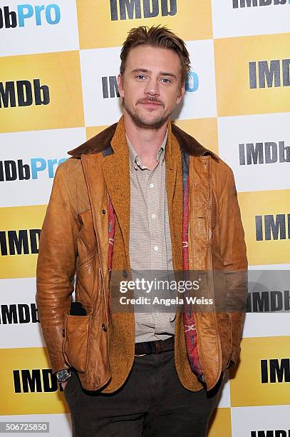 Actor Boyd Holbrook in The IMDb Studio In Park City, Utah: Day Four - on January 25, 2016 in Park City, Utah.