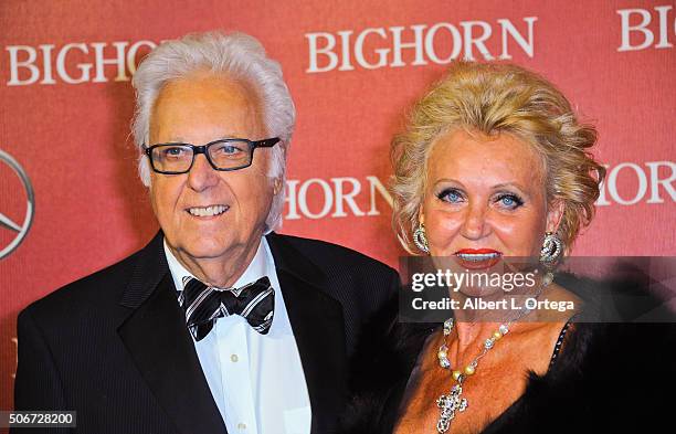 Singer Jack Jones and wife Eleonora arrive for the 27th Annual Palm Springs International Film Festival Awards Gala held at Palm Springs Convention...