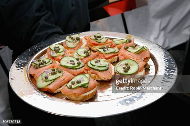 Food on display at the Women At Sundance Brunch during the 2016 Sundance Film Festival at The Shop on January 25, 2016 in Park City, Utah.
