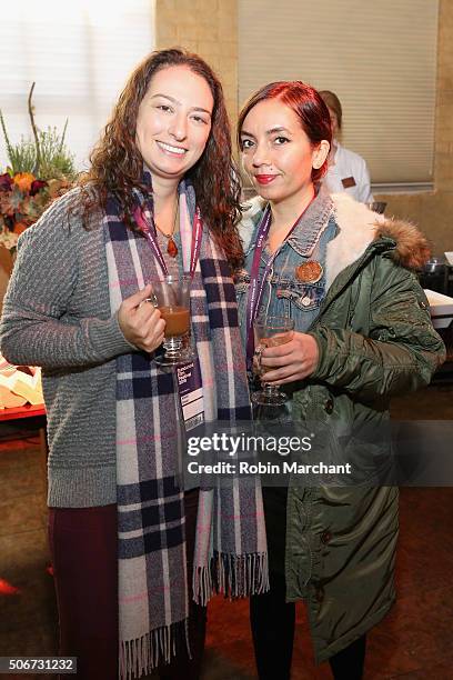 Alison Small and Sundance Institute Programming Associate Terrie Samundra attend the Women At Sundance Brunch during the 2016 Sundance Film Festival...