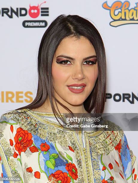 Adult film actress Valentina Nappi attends the 2016 Adult Video News Awards at the Hard Rock Hotel & Casino on January 23, 2016 in Las Vegas, Nevada.