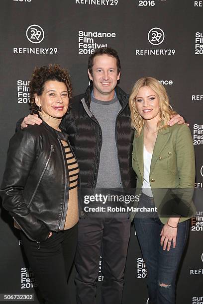 Donna Langley, Trevor Groth and Elizabeth Banks attend the Women At Sundance Brunch during the 2016 Sundance Film Festival at The Shop on January 25,...