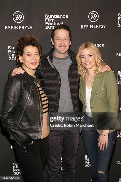Donna Langley, Trevor Groth and Elizabeth Banks attend the Women At Sundance Brunch during the 2016 Sundance Film Festival at The Shop on January 25,...