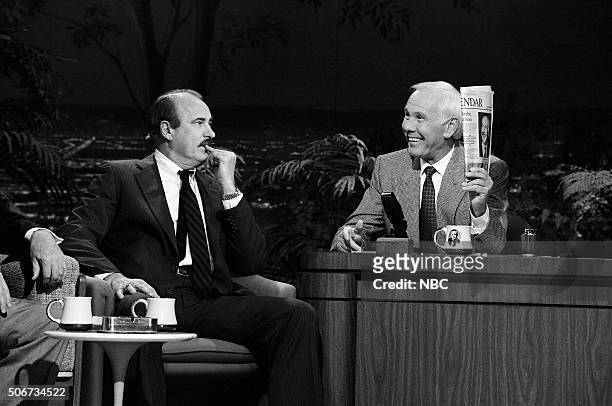 Pictured: Actor Dabney Coleman during an interview with host Johnny Carson on April 25, 1991 --