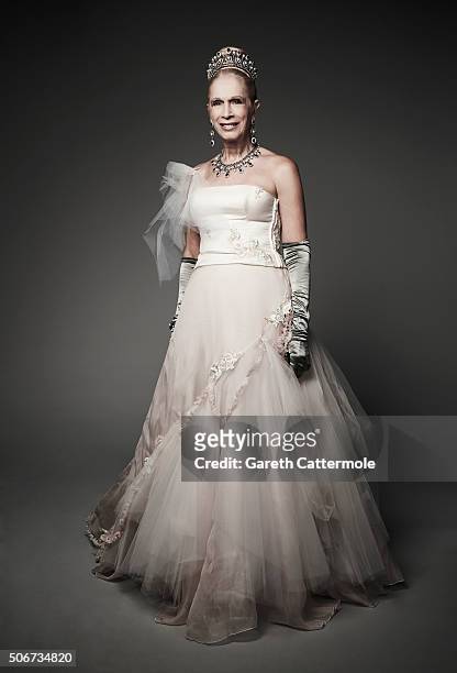 Lady Colin Campbell poses in the Portrait Studio during the 21st National Television Awards at The O2 Arena on January 20, 2016 in London, England.