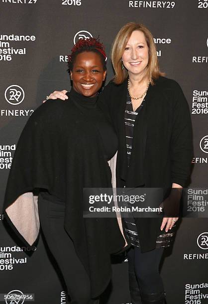 Producer Effie Brown and Sundance Institute Executive Director Keri Putnam attend the Women At Sundance Brunch during the 2016 Sundance Film Festival...