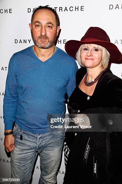 Designer Dany Atrache and Blogger Natasha Liegois attend the Dany Atrache Spring Summer 2016 show as part of Paris Fashion Week on January 25, 2016...