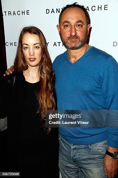 Actress Juliette Besson and Designer Dany Atrache attend the Dany Atrache Spring Summer 2016 show as part of Paris Fashion Week on January 25, 2016...