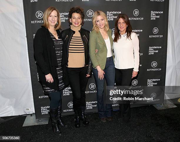Keri Putnam, Donna Langley, Elizabeth Banks and Cathy Schulman attend the Women At Sundance Brunch during the 2016 Sundance Film Festival at The Shop...