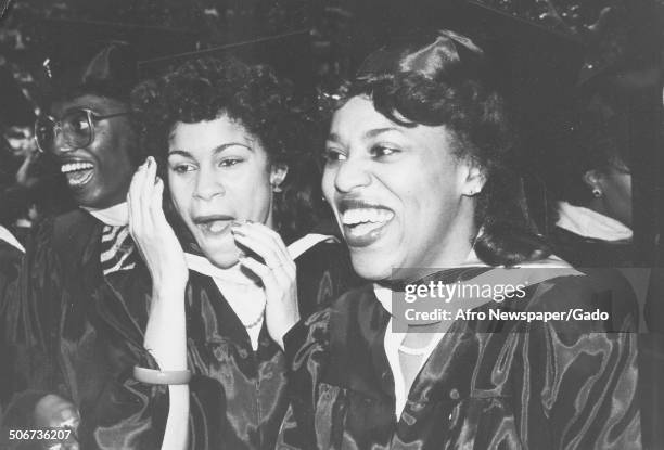 Gospel choir at Morgan State College, Baltimore, Maryland, 1975.